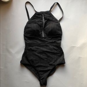 Black one piece swimsuit